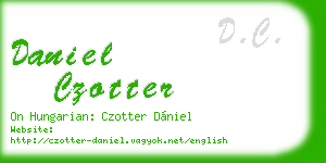 daniel czotter business card