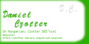 daniel czotter business card